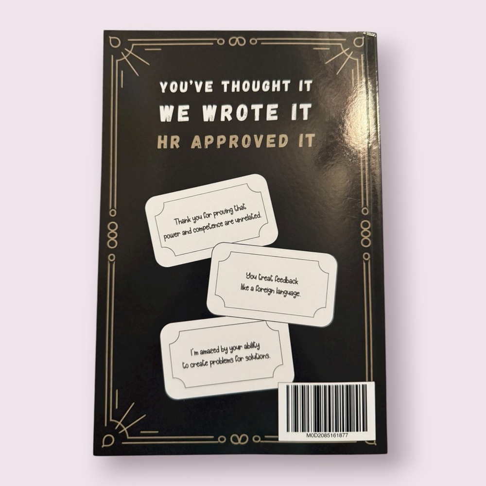HR Approved Ways to Tell Coworkers They’re Stupid Notebook NWT - Picture 3 of 7